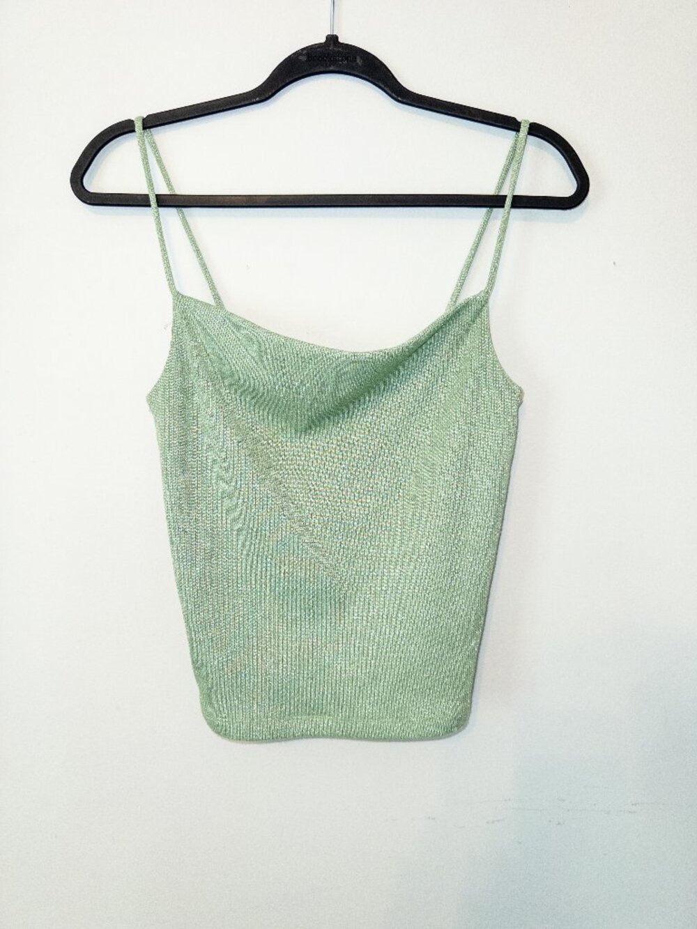 Molly Green Shimmery Spaghetti Strap Tank